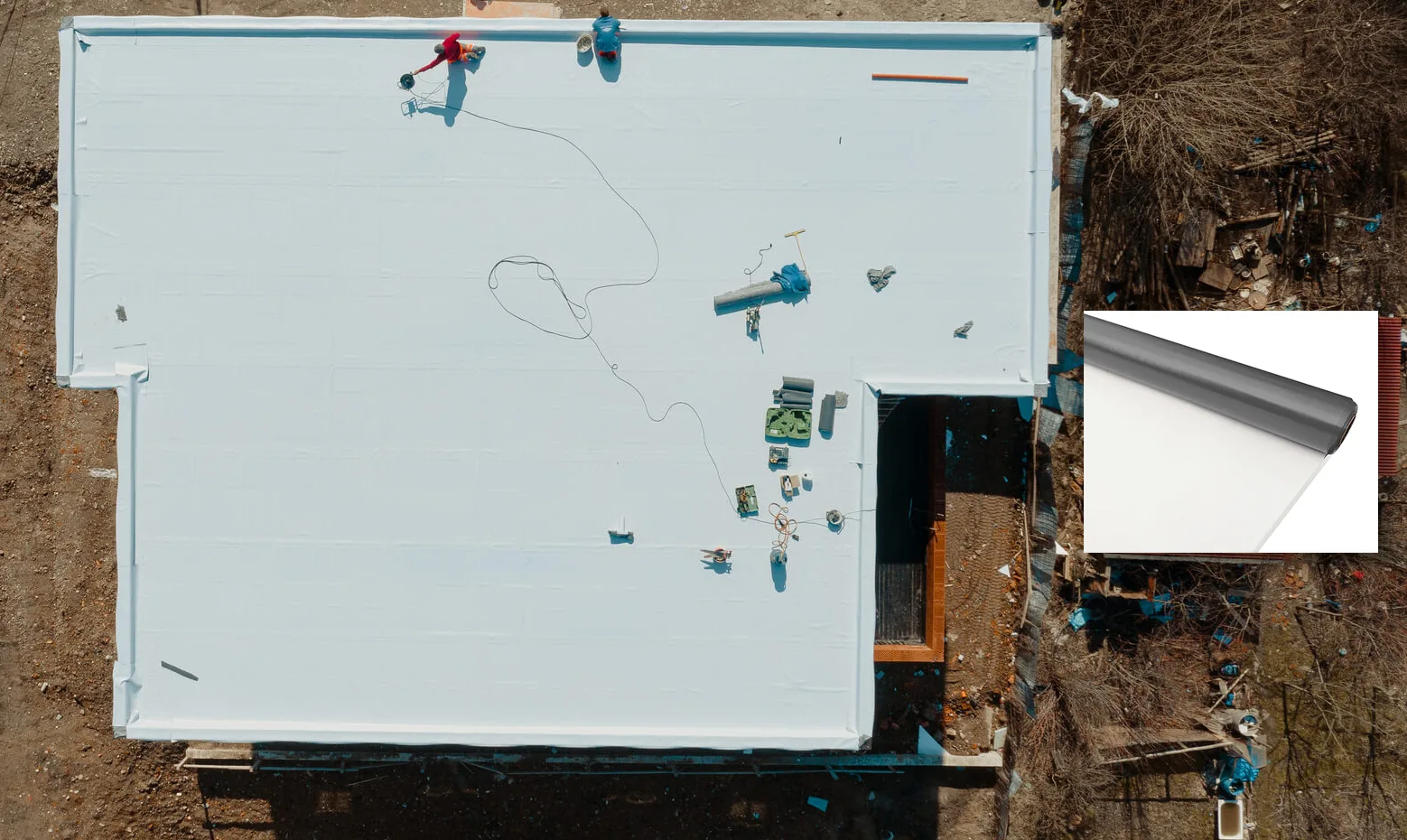 Commercial roofing work in Toledo, OH