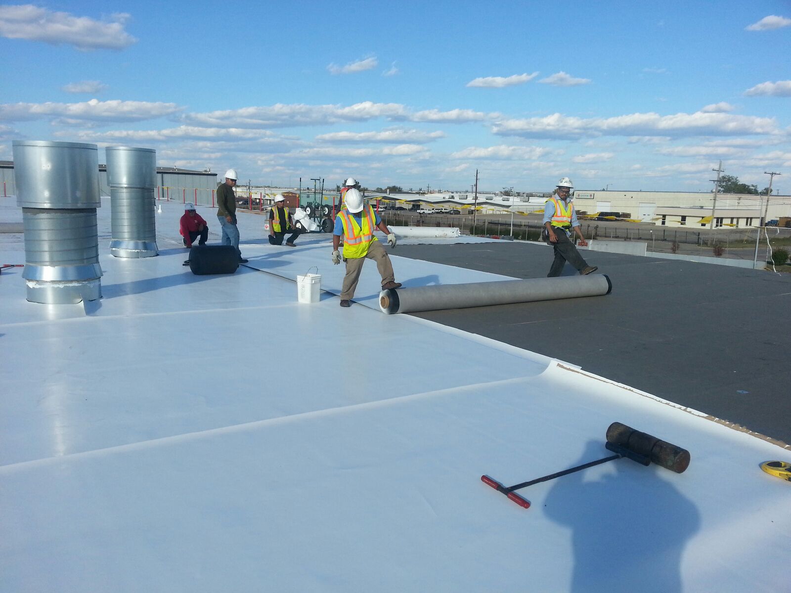 Commercial roofing work in Toledo, OH