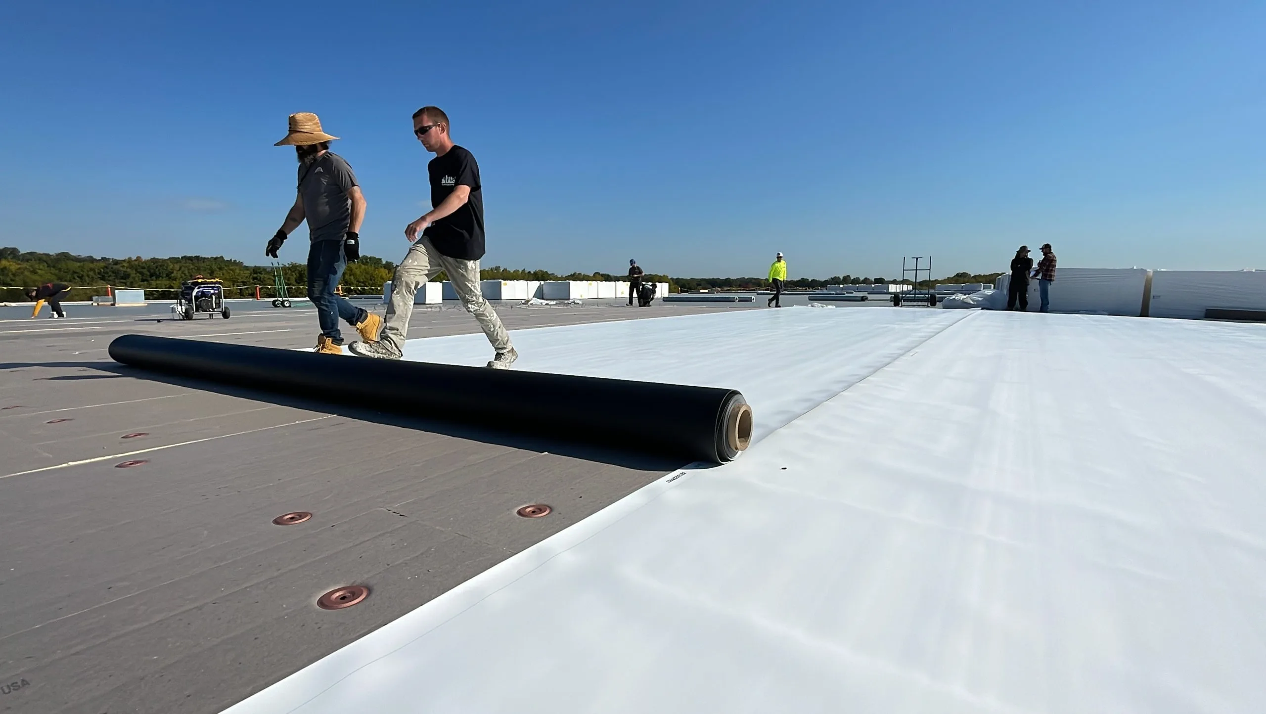 Commercial roofing work in Toledo, OH