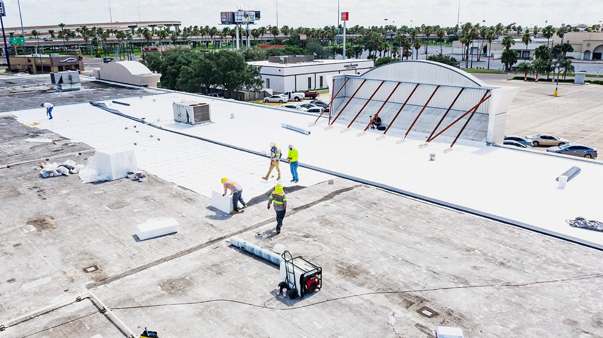 Commercial roofing work in Toledo, OH