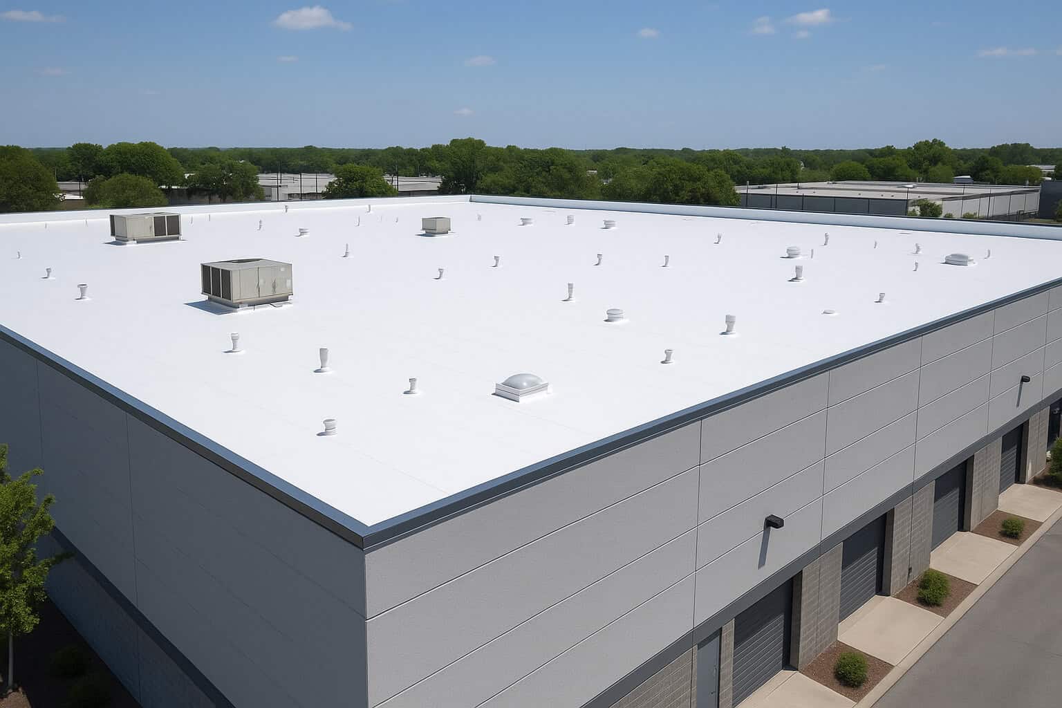 Commercial roofing work in Toledo, OH
