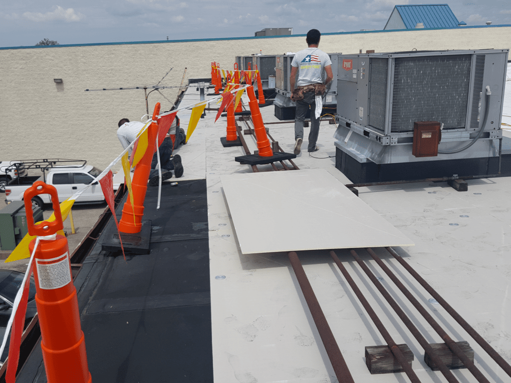 Commercial roofing work in Toledo, OH