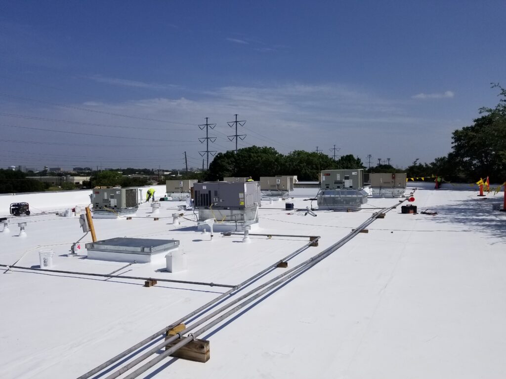 Commercial roofing work in Toledo, OH