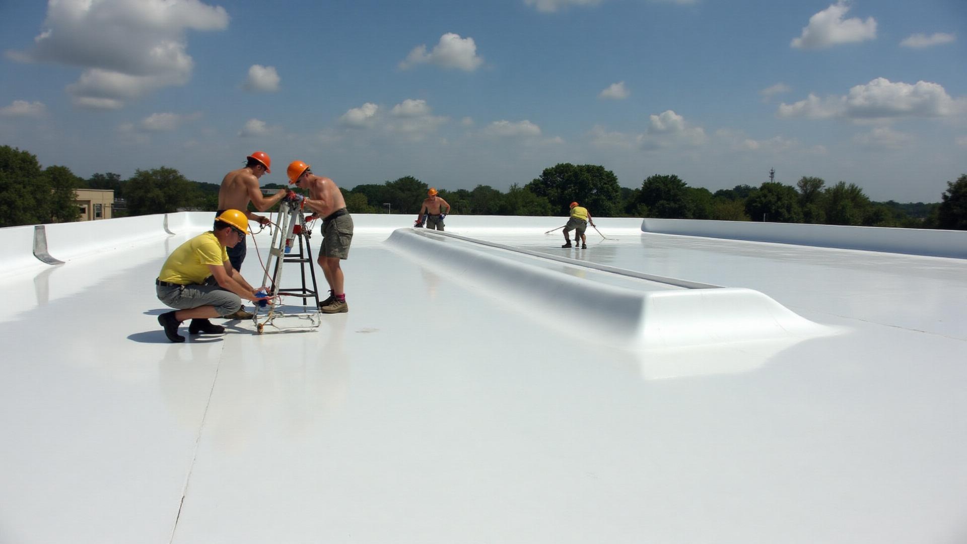 Commercial roofing work in Toledo, OH