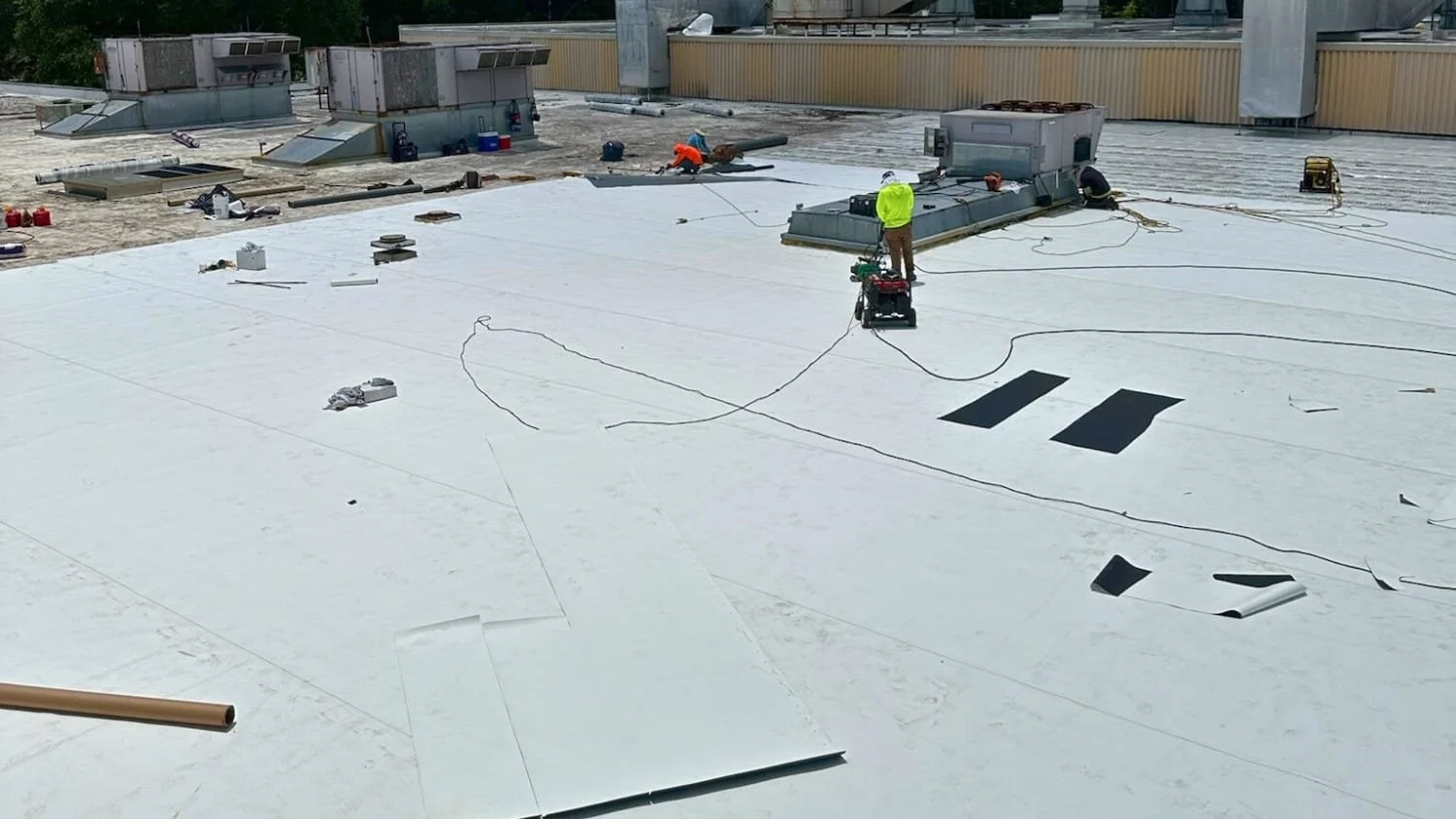 Commercial roofing work in Toledo, OH